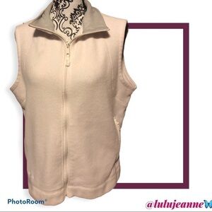 Columbia Ivory fleece zip up vest